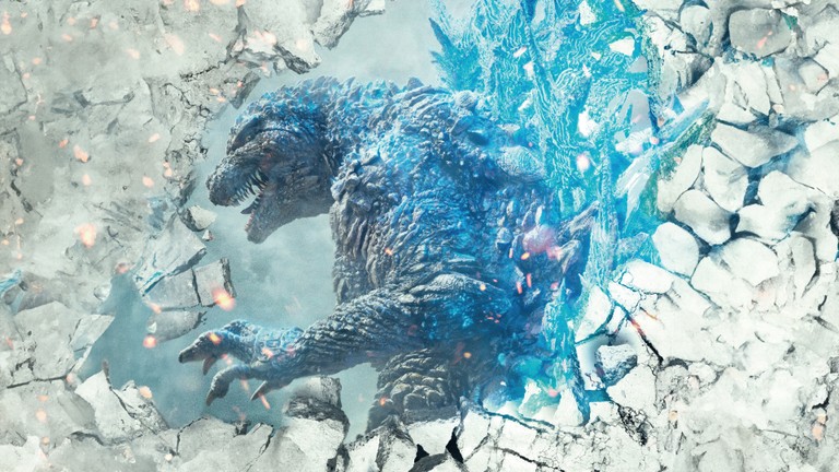 Experience Godzilla Like Never Before: Stunning 4K IMAX Poster Wallpaper