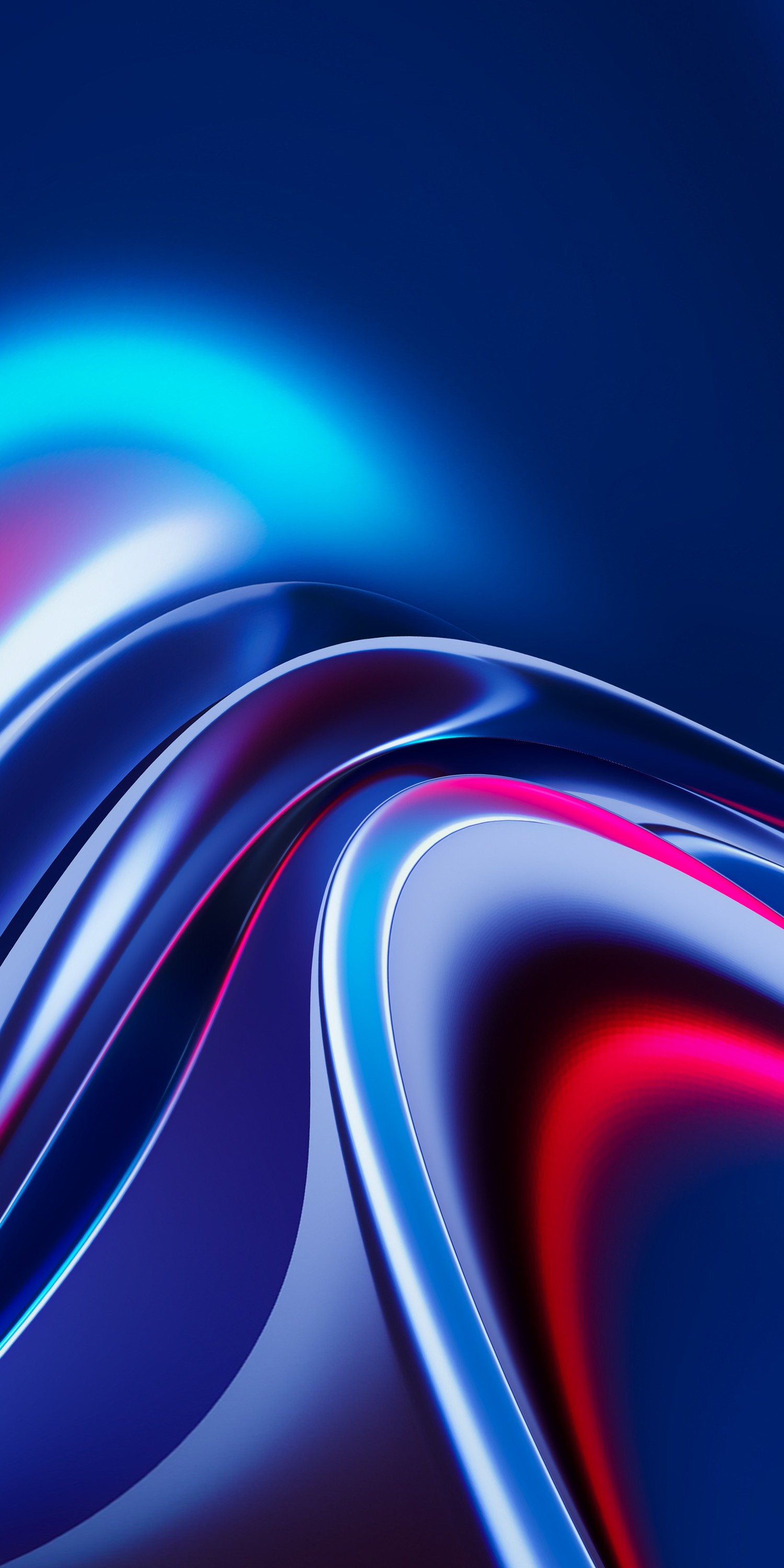 Download Electric Blue and Purple Liquid Art Wallpaper