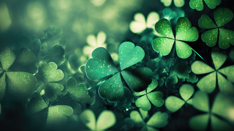 Explore Our 4K St. Patrick's Day Wallpaper Featuring Beautiful Green Leaves