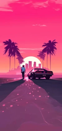 Découvrez le Fond d'Écran Inspiré par Grand Theft Auto Vice City