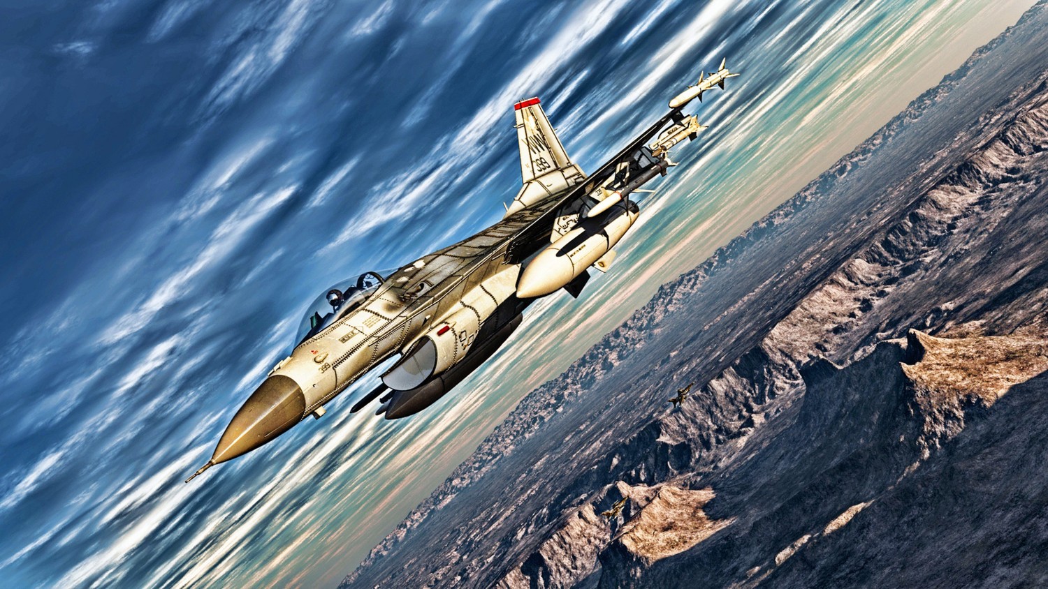 F-16 Falcon: Aerial Masterpiece Wallpaper