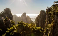 Superbe Fond d'Écran de Vue Montagneuse