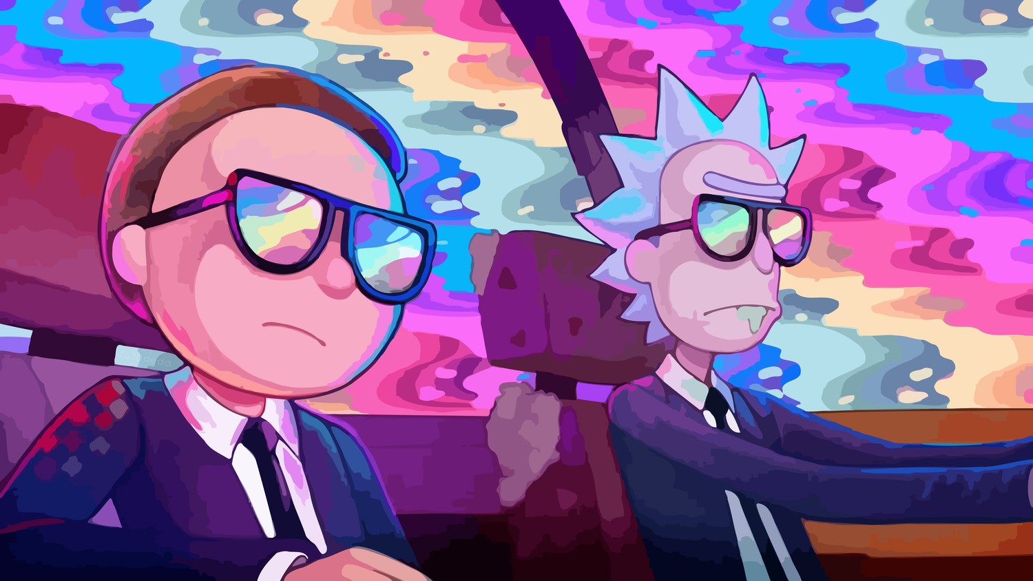 Download Epic Rick and Morty 5K Wallpaper