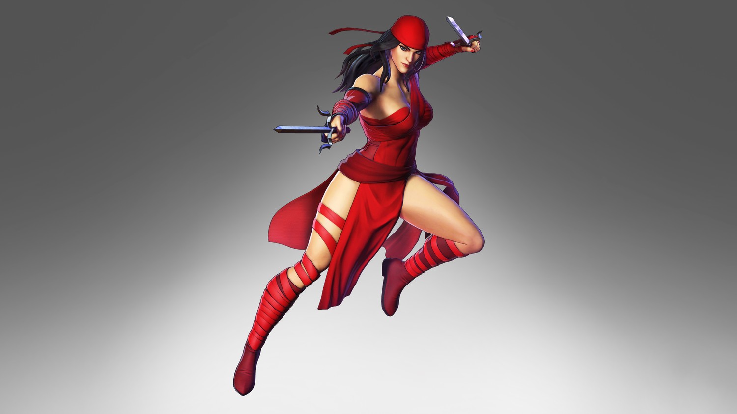 Elektra en Action : Fond d'Écran de Marvel Ultimate Alliance 3