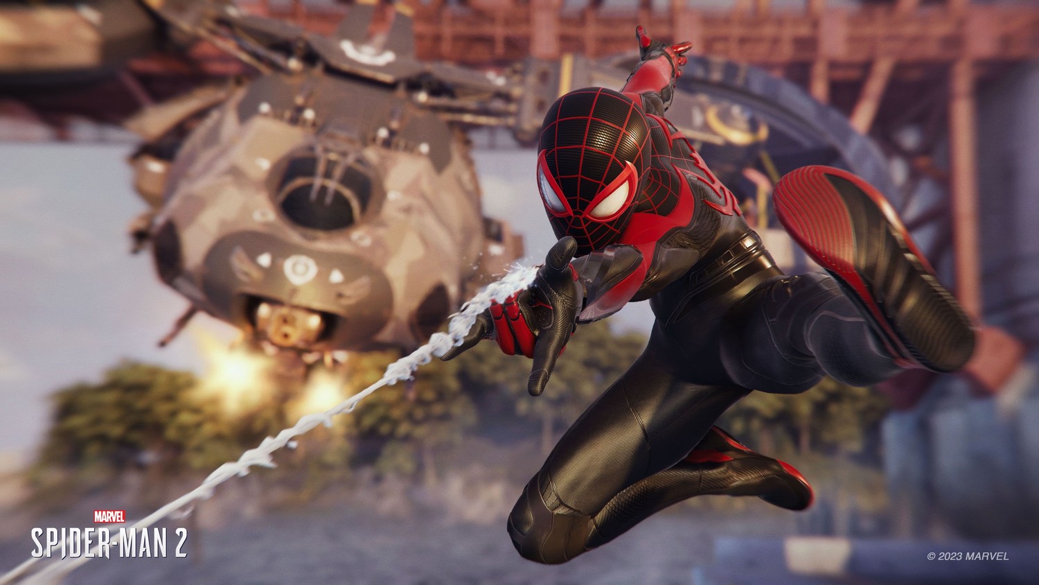 Explore the Thrilling Spider-Man 2 4K Wallpaper with Upgraded Suit