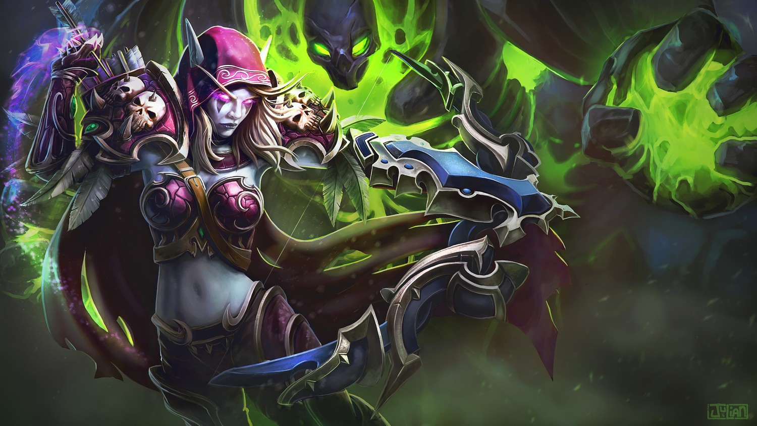 Sylvanas Windrunner: Fondo de pantalla épico de World of Warcraft