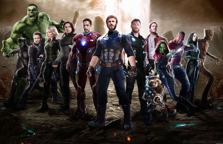 Avengers Infinity War Wallpaper Featuring Iconic Marvel Heroes