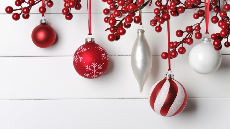 Download Our Festive Christmas Ornament Wallpaper