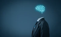 Download Our Futuristic Business Wallpaper Featuring a Smart Brain