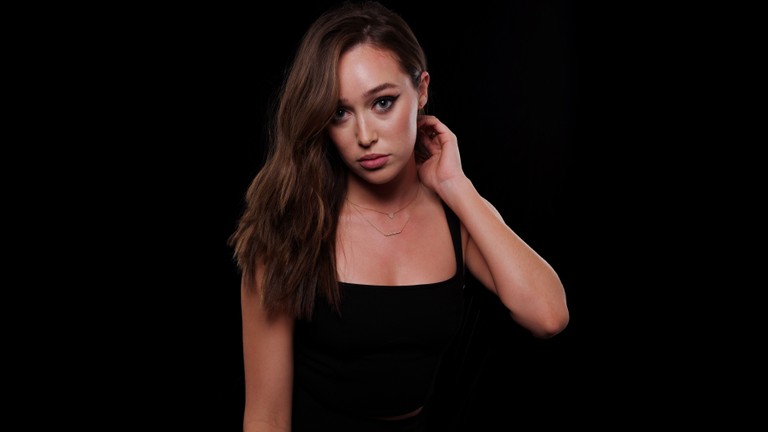 Alycia Debnam-Carey Wallpaper on Black Background