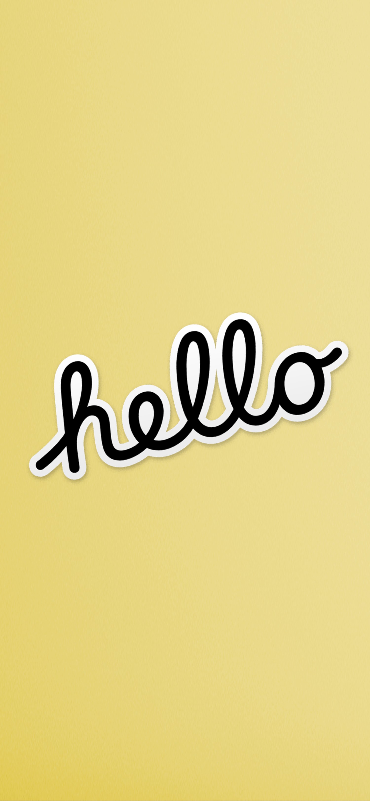 Download the Stylish 'Hello' Wallpaper for Your Apple Devices