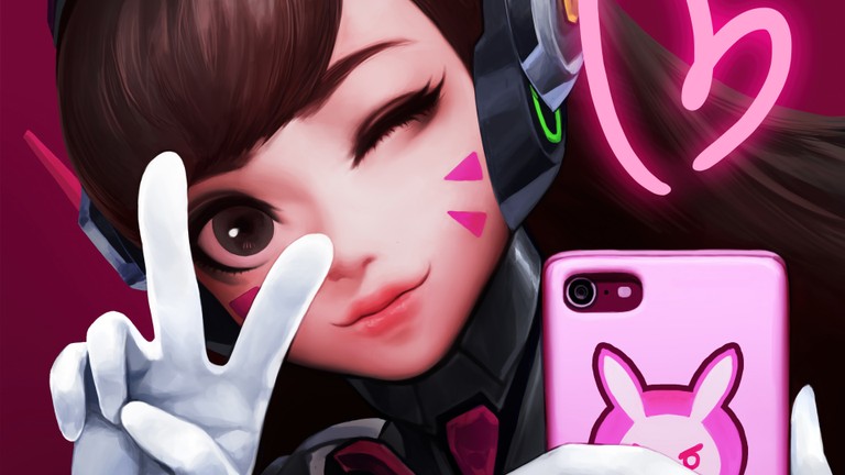 Download Adorable D.Va Wallpaper from Overwatch