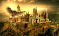 Fondo de pantalla del castillo de Hogwarts - Un imprescindible para los fans de Harry Potter