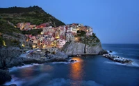 Descarga Hermoso Fondo de Pantalla del Pueblo Costero de Manarola