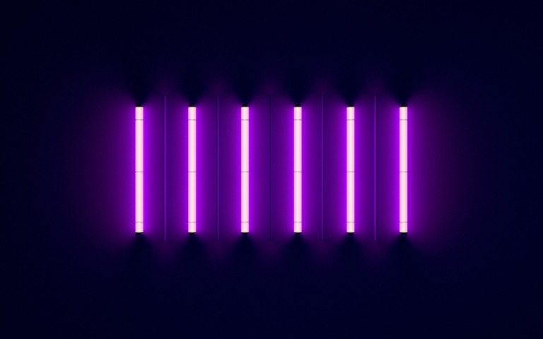 Neon Violet Lighting Wallpaper