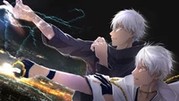 Explora el Mundo del Crossover: Satoru Gojo se Encuentra con Tsurumaru Kuninaga en 4K