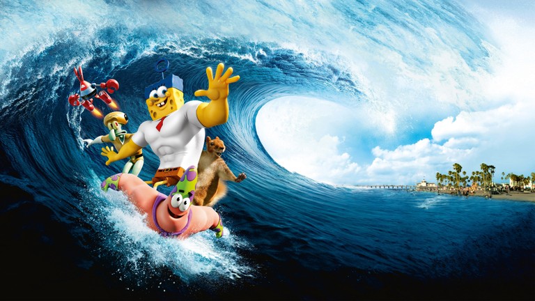 Download the Ultimate SpongeBob SquarePants Surfing Wallpaper