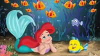 Stunning Disney Princess Wallpaper: Ariel Under the Sea