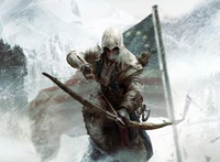 Fond d'Écran d'Assassin's Creed III Présentant Connor Kenway