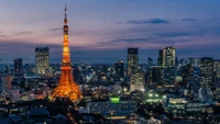 Plongez dans le paysage urbain emblématique de Tokyo avec ce fond d'écran