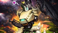 Explore the Beautiful Bastion Wallpaper from Overwatch