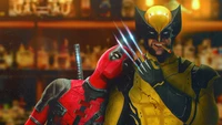 Fond d'Écran Éblouissant de Deadpool et Wolverine pour les Fans de Marvel