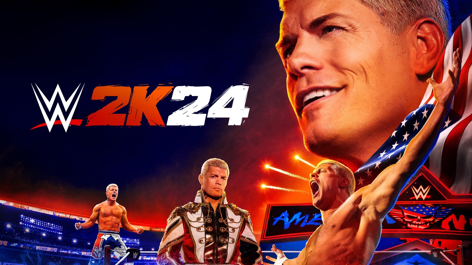 WWE 2K24 Wallpaper - Experience Cody Rhodes in Stunning 4K