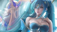 Explora Nuestro Hermoso Wallpaper de Sona de League of Legends