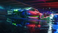 Need for Speed Unbound : Fond d'Écran Épique de Poursuite de Voiture