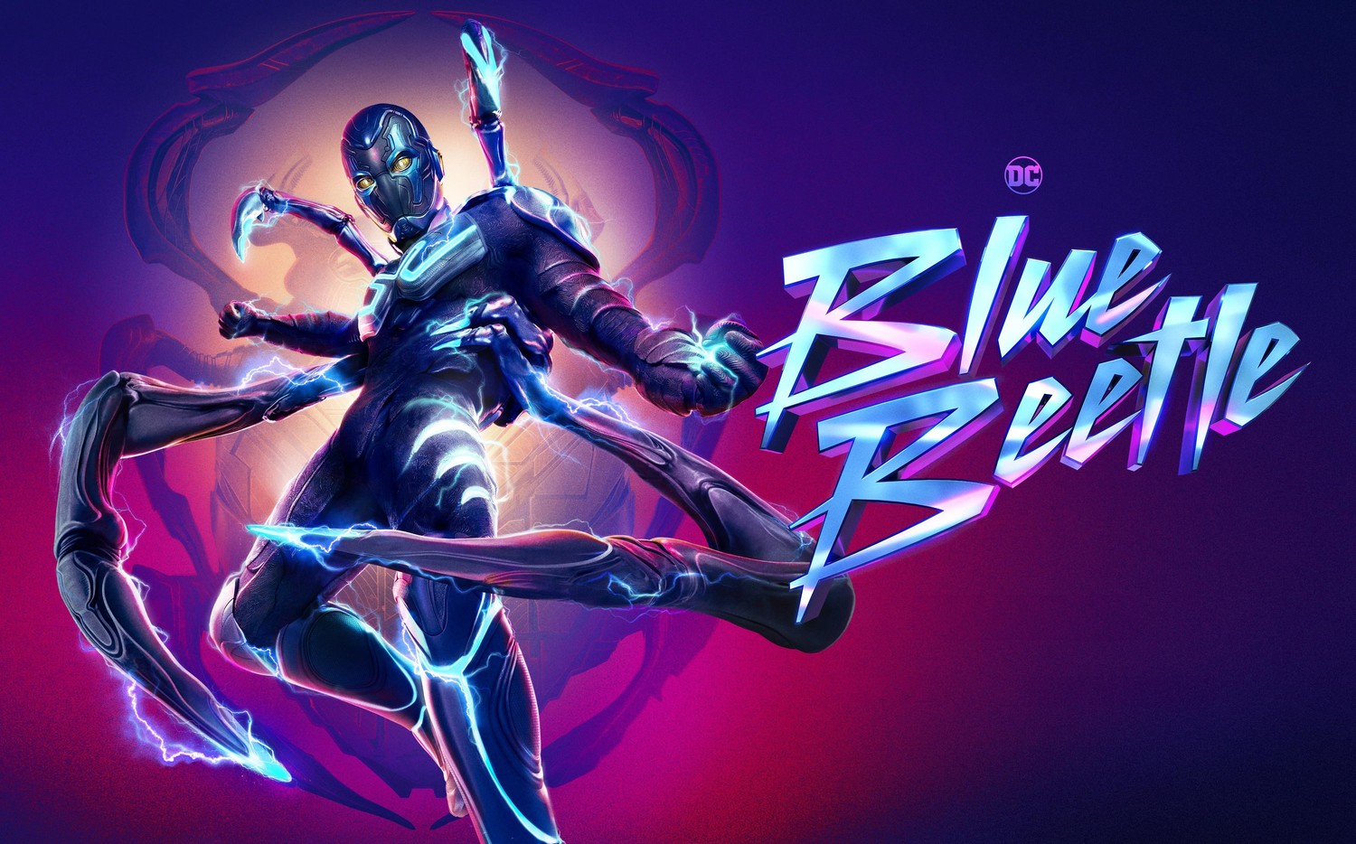 Explore the Dynamic Blue Beetle 4K Wallpaper