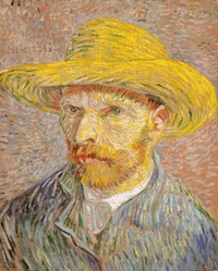 Descarga el fondo de pantalla del autorretrato de Vincent van Gogh