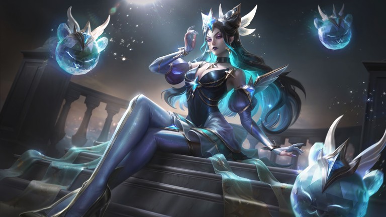 Download the Beautiful Star Guardian Syndra Prestige Edition Wallpaper