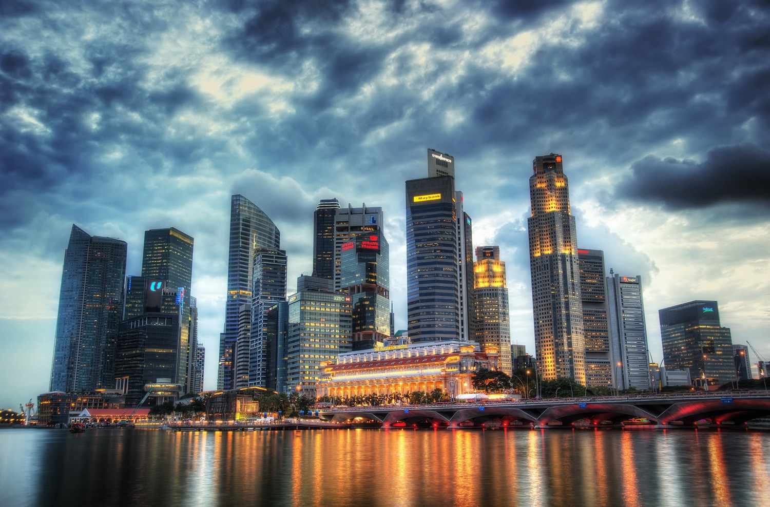 Breathtaking Wallpaper of Singapore's Skyline