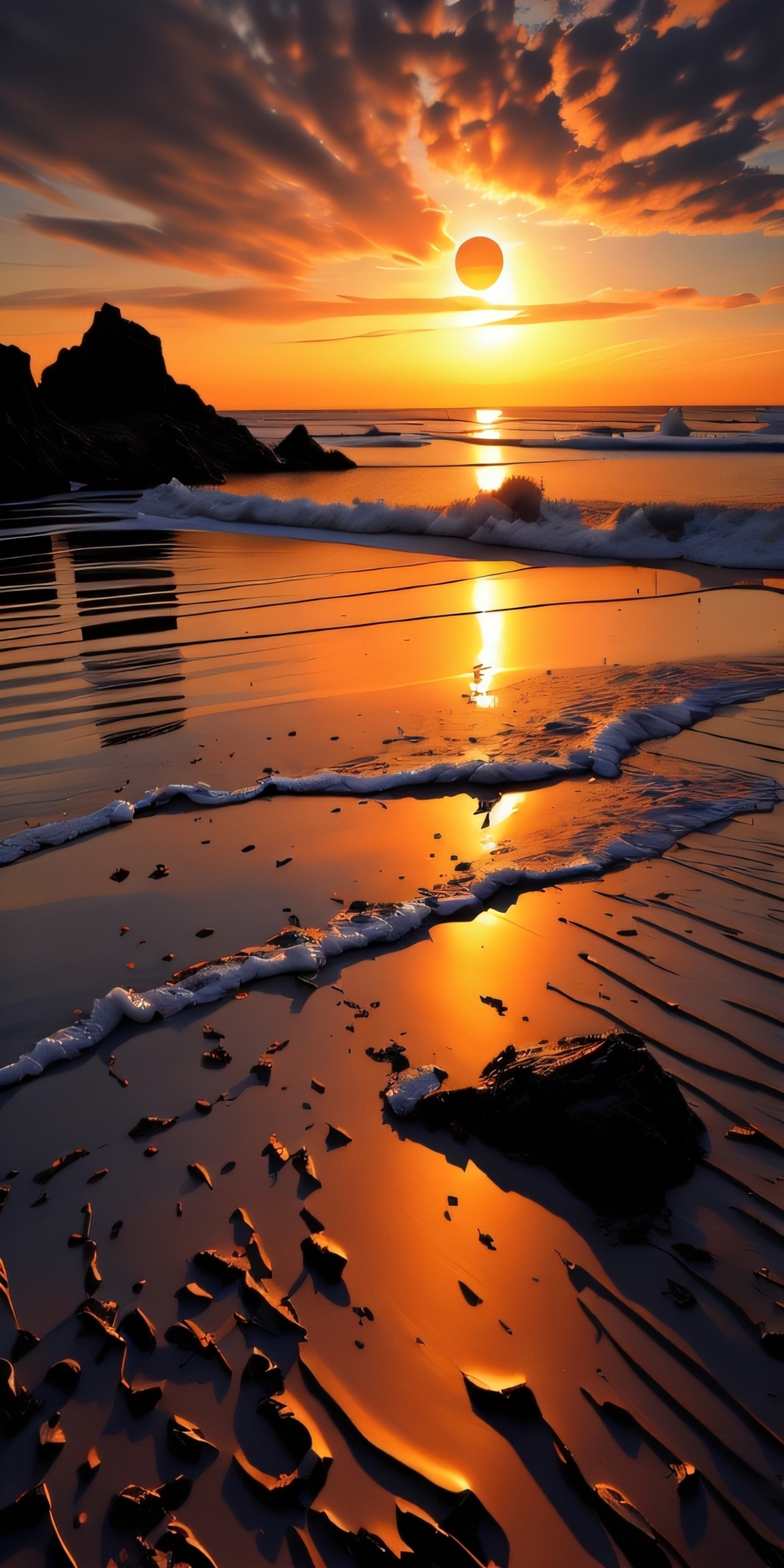 Stunning Sunset Over Water: Download This Breathtaking Wallpaper