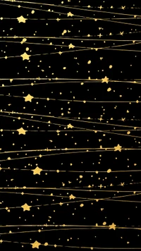 Fondo de Pantalla de Patrón de Estrellas Doradas - Perfecto para Amantes de la Tecnología