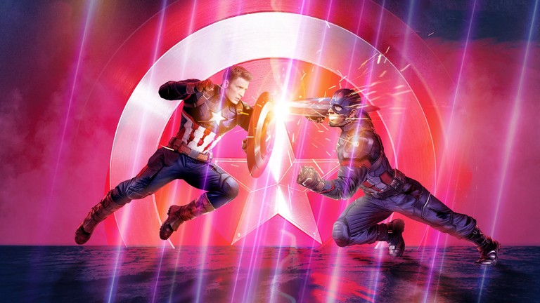 Captain America vs. Captain America Wallpaper | Avengers: Endgame