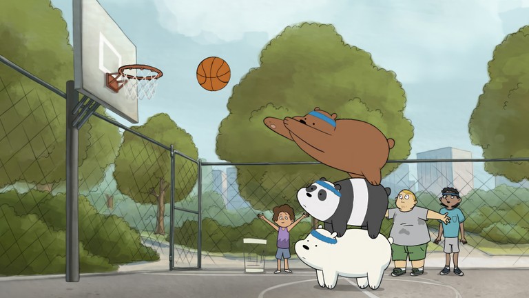 We Bare Bears Basketball Wallpaper