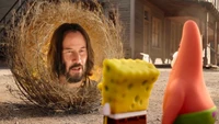 Fond d'écran de Keanu Reeves dans Le Film SpongeBob : Sponge on the Run