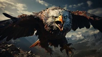 Download Stunning Eagle Flying Wallpaper