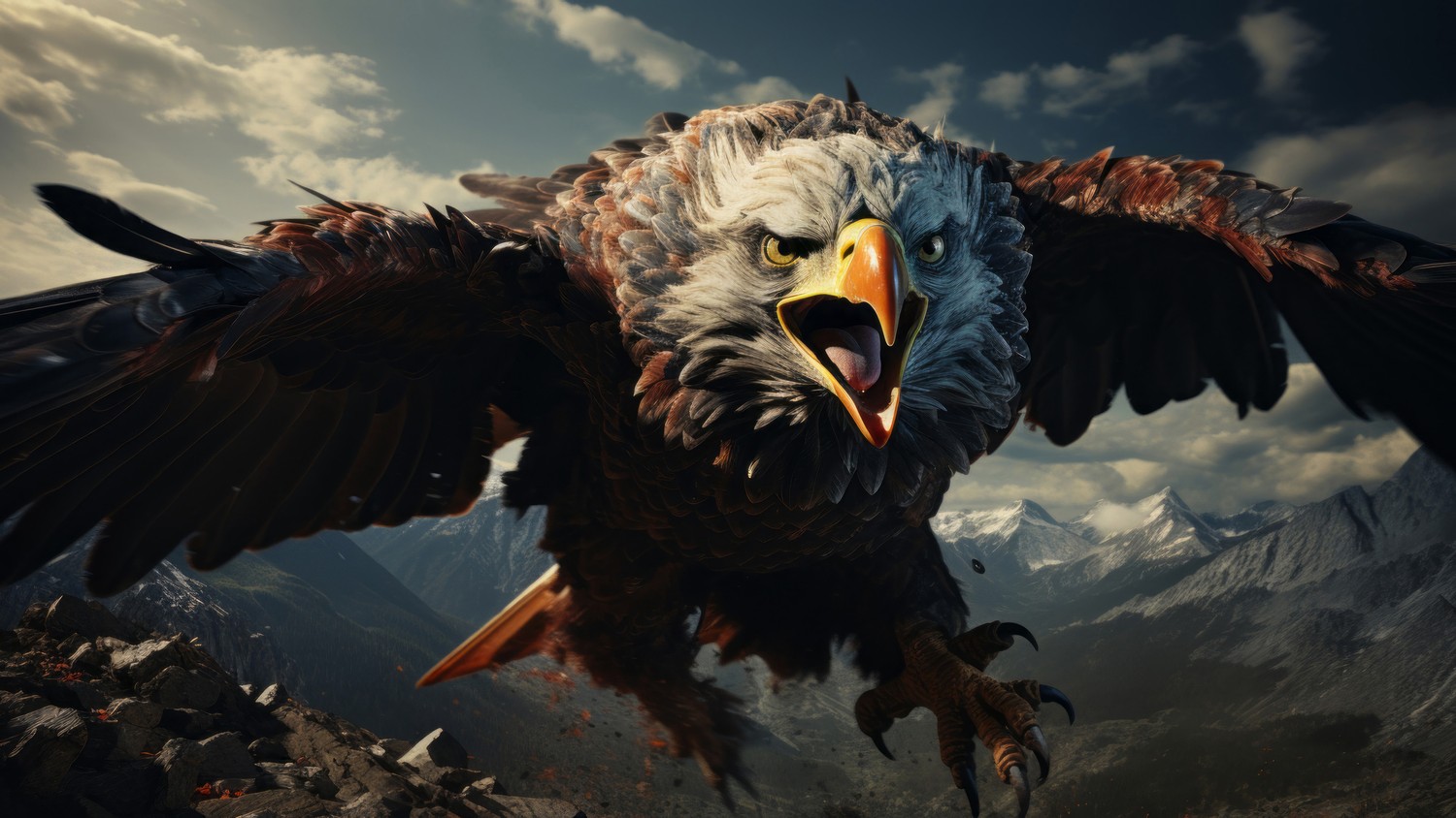 Download Stunning Eagle Flying Wallpaper