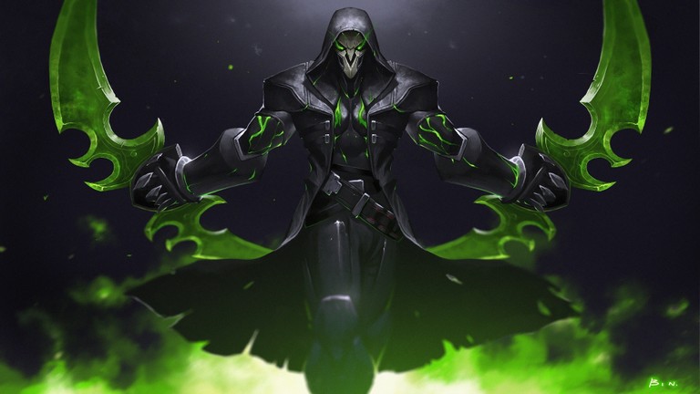 Epic Overwatch Reaper Wallpaper for Your Desktop