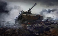 Fond d'Écran Épique du Tank Churchill de World of Tanks Blitz