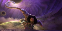 Explora el Colorido Fondo de Maui de Moana 2