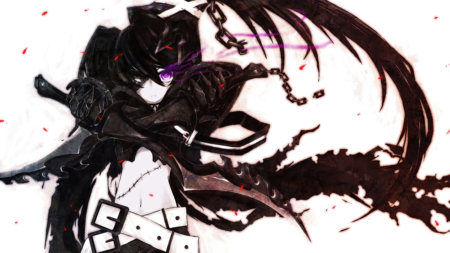 Download Stunning Black Rock Shooter Wallpaper