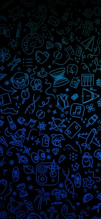 Unique Blue Pattern Wallpaper for Your Devices