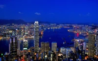 Victoria Peak : Éblouissante Skyline Nocturne de Hong Kong