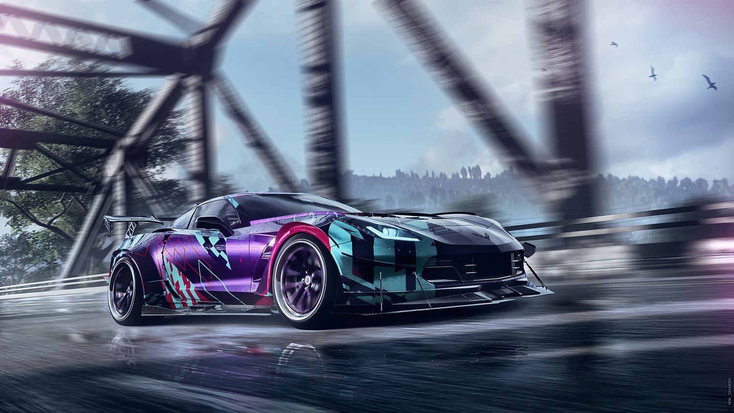 Download Our Exclusive Chevrolet Corvette Wallpaper from Need for Speed Payback