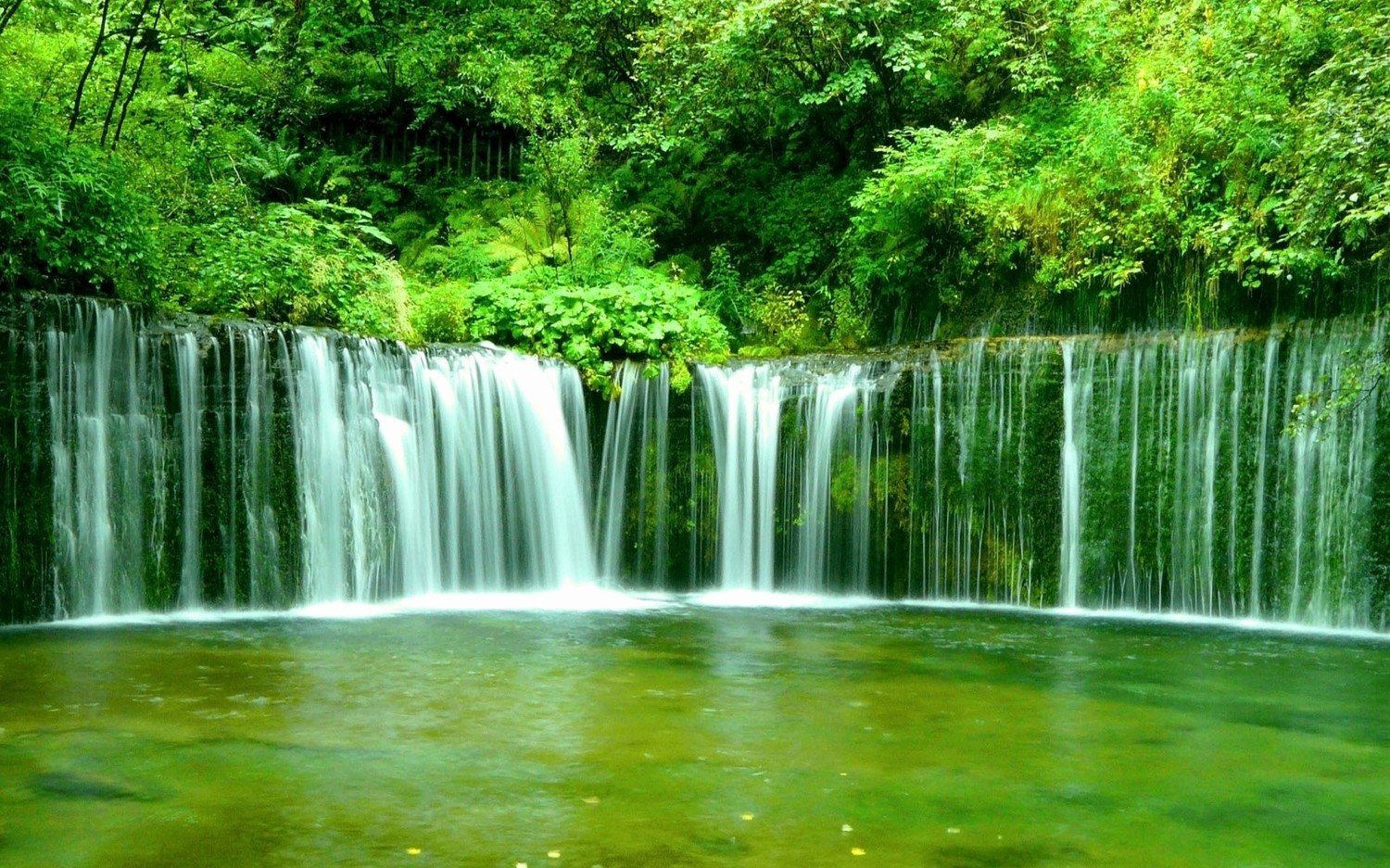 Download Breathtaking Burney Falls Wallpaper