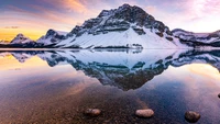 Explore Bow Lake and Crowfoot Mountain in Stunning 4K