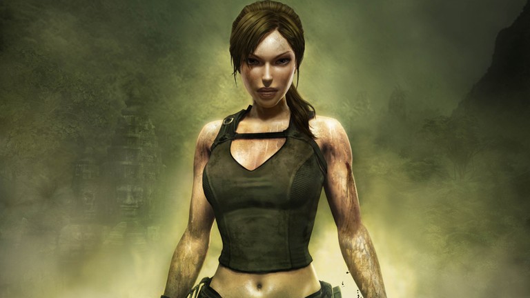 Explore the World of Lara Croft: Iconic Tomb Raider Wallpaper